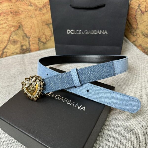 Dolce & Gabbana Belt Devotion Denim