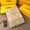 Fendi Beige Cashmere Scarf