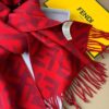 Fendi Red Cashmere Scarf