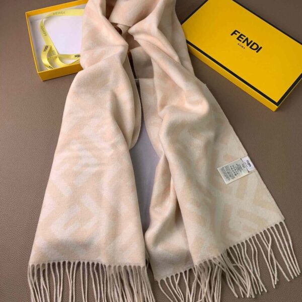 Fendi Pale Pink Cashmere Scarf