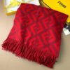 Fendi Red Cashmere Scarf