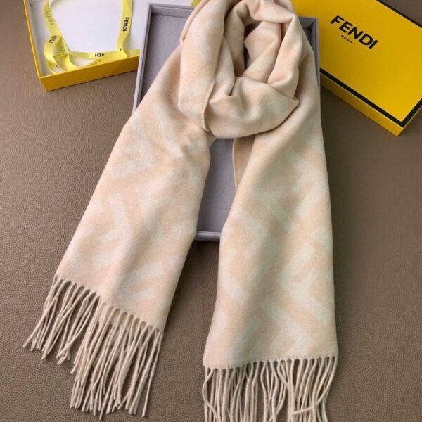 Fendi Pale Pink Cashmere Scarf