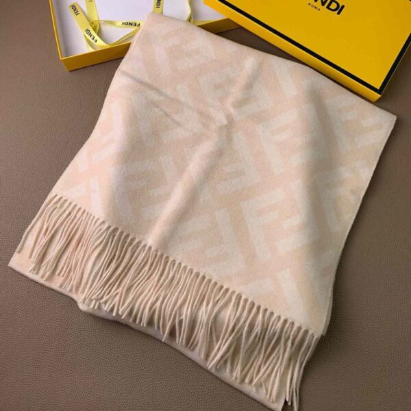 Fendi Pale Pink Cashmere Scarf