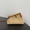 Fendi First Small Natural Straw Bag