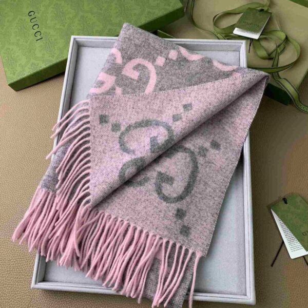 Gucci GG Cashmere Jacquard Scarf