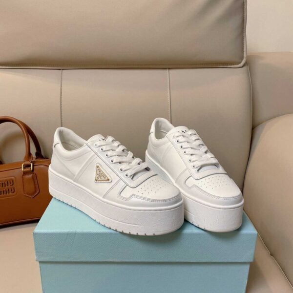 Prada Downtown Bold Leather Sneakers