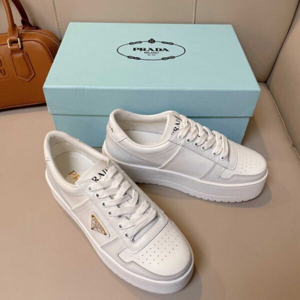 Prada Downtown Bold Leather Sneakers