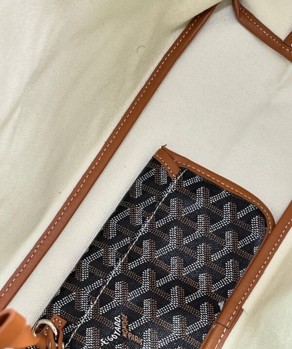 Goyard St Saint Louis PM Brown and Black Tote Bag - Image 4