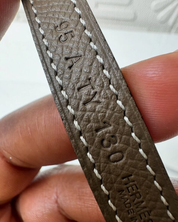 Hermès Ancre Belt Buckle & Trèfle Leather Strap - Image 2
