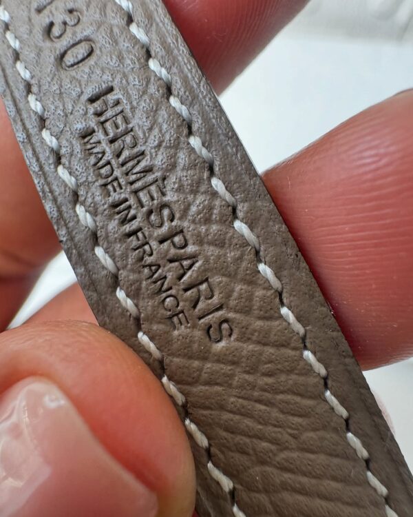 Hermès Ancre Belt Buckle & Trèfle Leather Strap - Image 3
