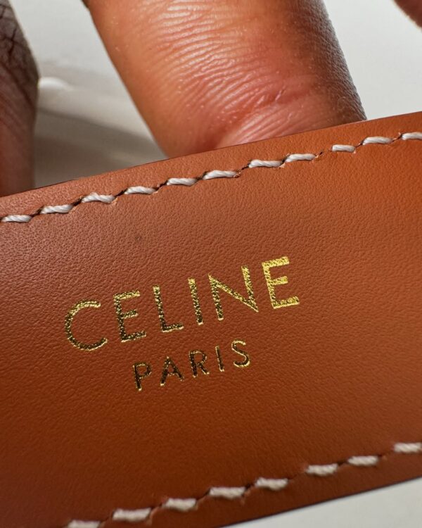 Celine Belt Triomphe Leather - Image 5