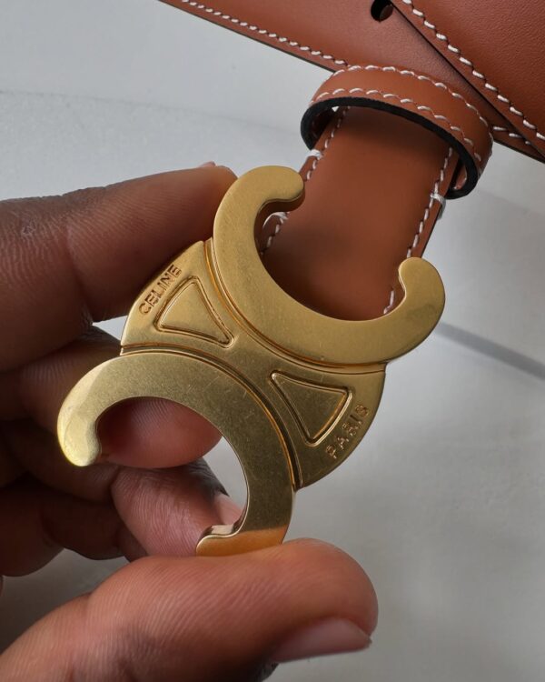 Celine Belt Triomphe Leather - Image 2