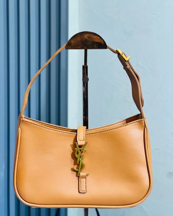 Yves Saint Laurent Vintage Brown Calfskin Leather