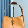 Yves Saint Laurent Vintage Brown Calfskin Leather