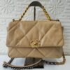 Chanel Lambskin Quilted Medium Chanel 19 Flap Dark