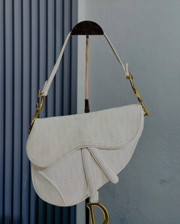 Christian Dior Oblique Jacquard Saddle Bag - Image 2