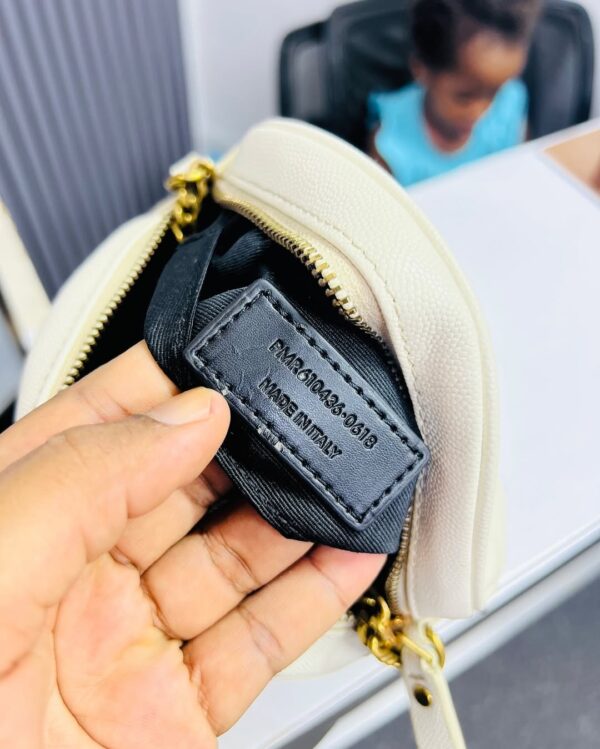 Saint Laurent Vinyle Round Camera Bag - Image 5