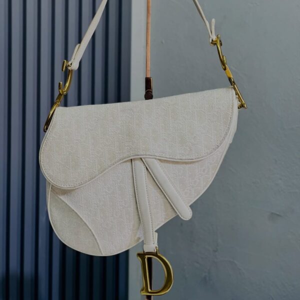 Christian Dior Oblique Jacquard Saddle Bag