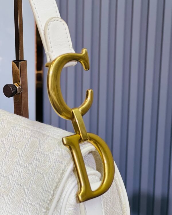 Christian Dior Oblique Jacquard Saddle Bag - Image 3
