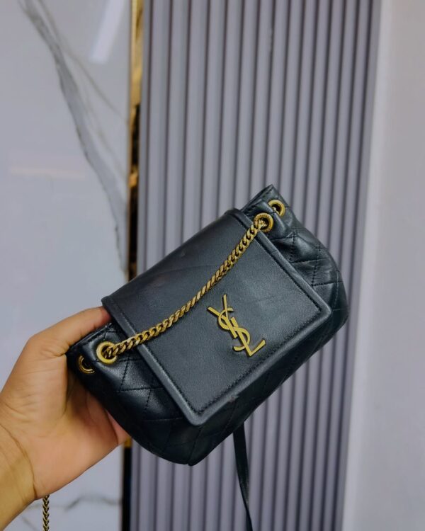 Saint Laurent black leather Nolita bag - Image 5
