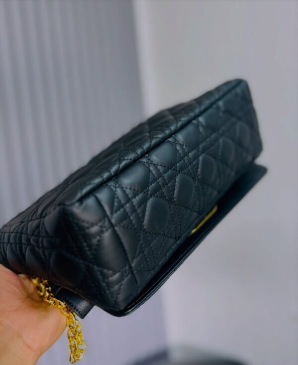 Dior Black Cannage Leather Medium Caro Shoulder Bag - Image 3