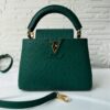 Louis Vuitton Green Ostrich Leather Capucines BB Bag