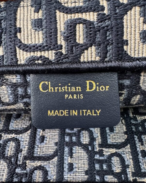 Christian Dior Navy Oblique Medium Book Tote - Image 3