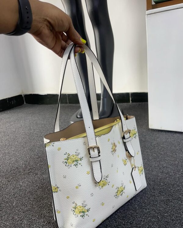 Coach Mollie Tote Bag 25 with Floral Print