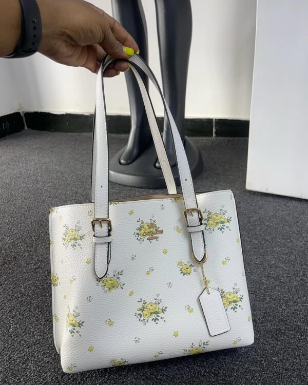 Coach Mollie Tote Bag 25 with Floral Print