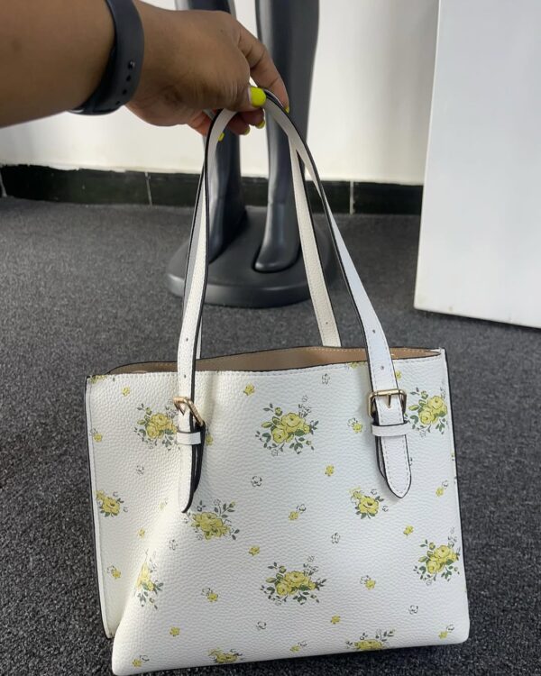 Coach Mollie Tote Bag 25 with Floral Print