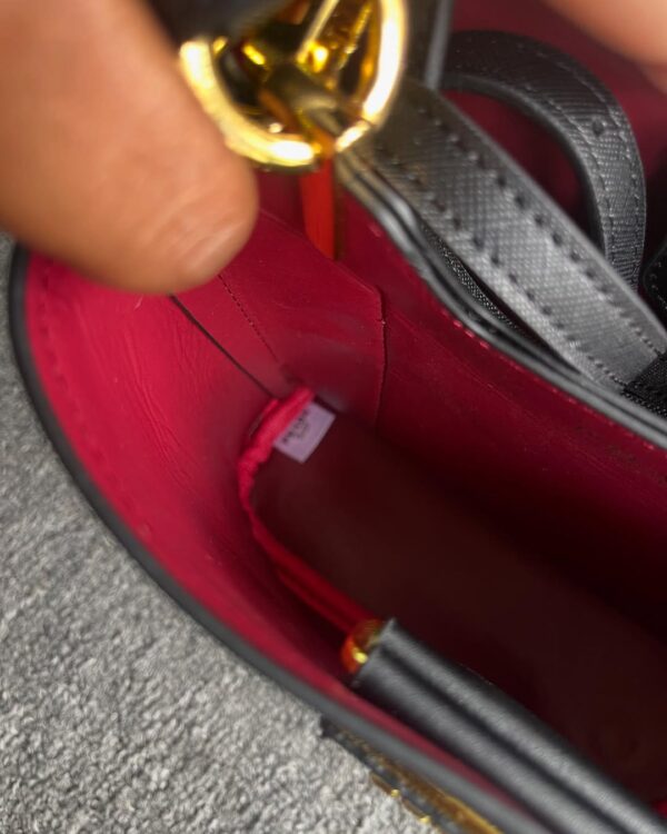 Prada Small Saffiano Leather Panier Bag