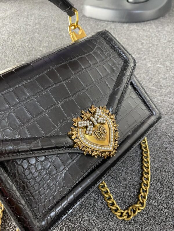 Dolce & Gabbana Medium Devotion Bag in black