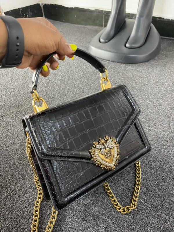 Dolce & Gabbana Medium Devotion Bag in black