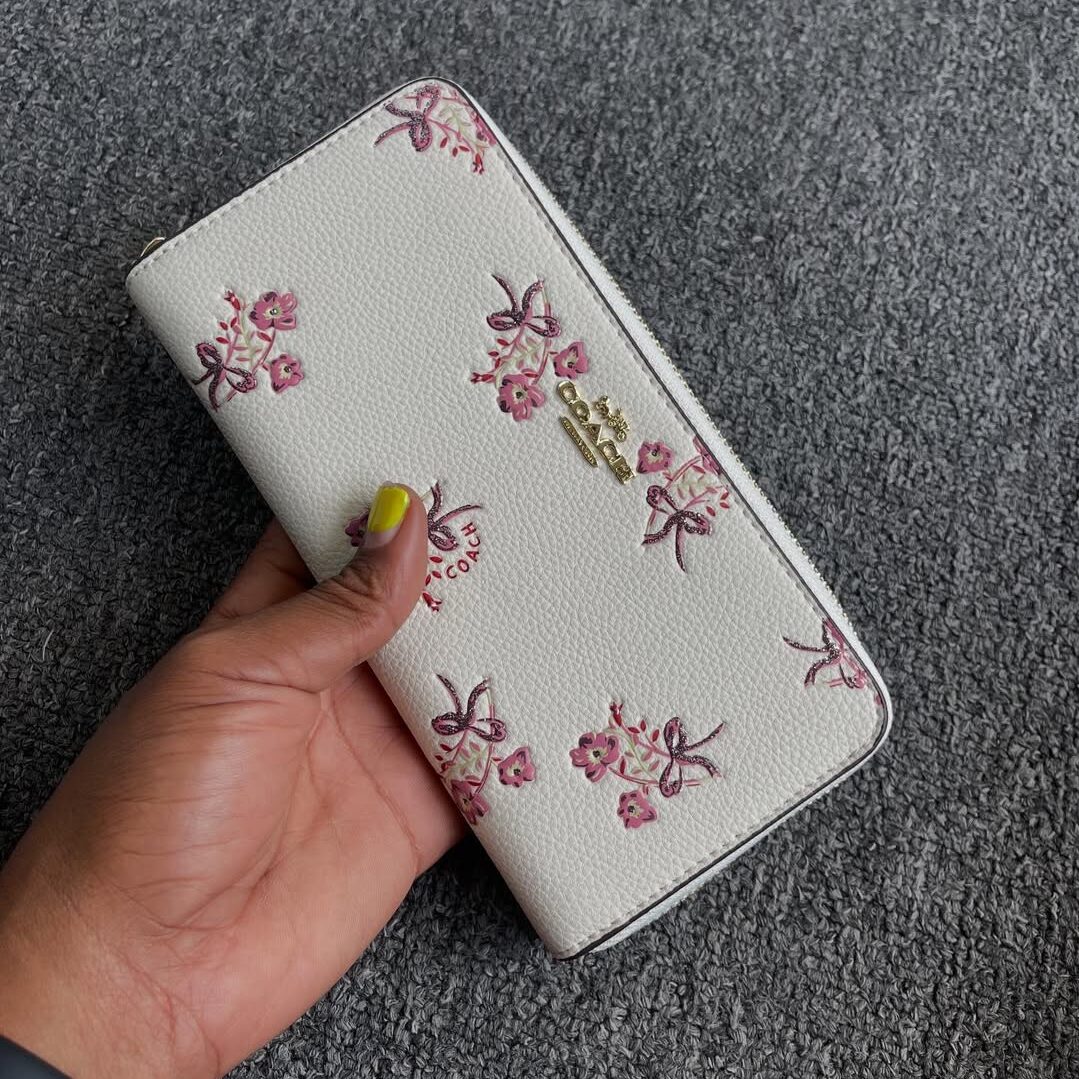 Coach Slim Wallet with Ladybug Floral Print
