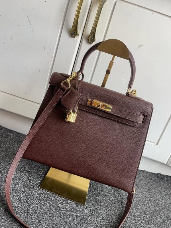 Hermès Kelly Sellier 25 in Rouge Sellier Epsom with Gold Hardware