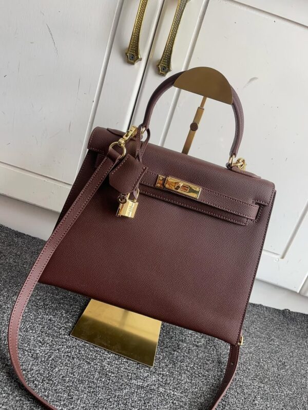Hermès Kelly Sellier 25 in Rouge Sellier Epsom with Gold Hardware