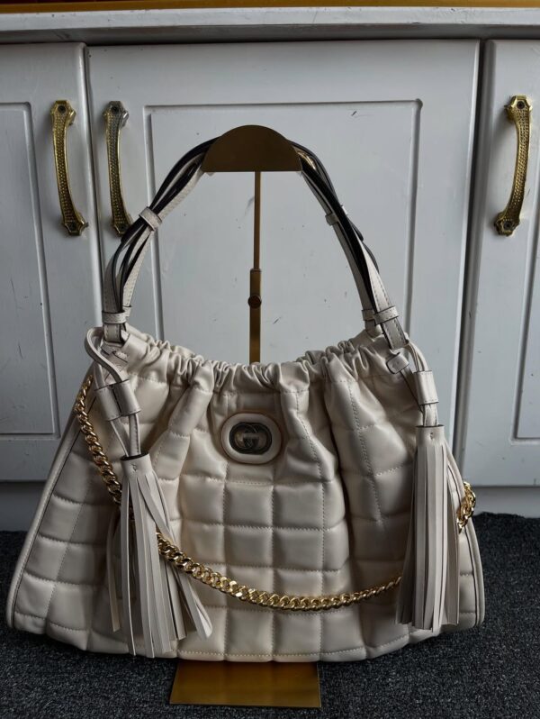 Gucci Deco Quilted Leather Tote Bag