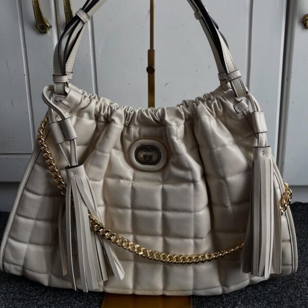 Gucci Deco Quilted Leather Tote Bag
