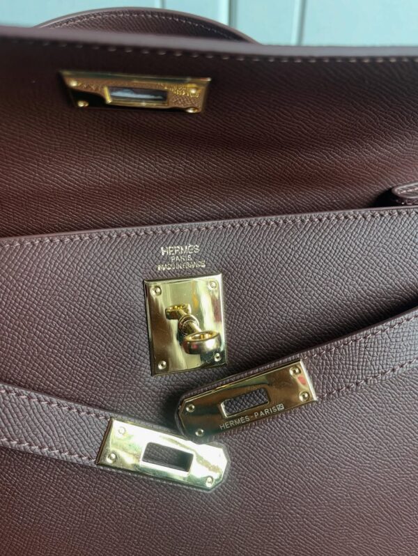 Hermès Kelly Sellier 25 in Rouge Sellier Epsom with Gold Hardware