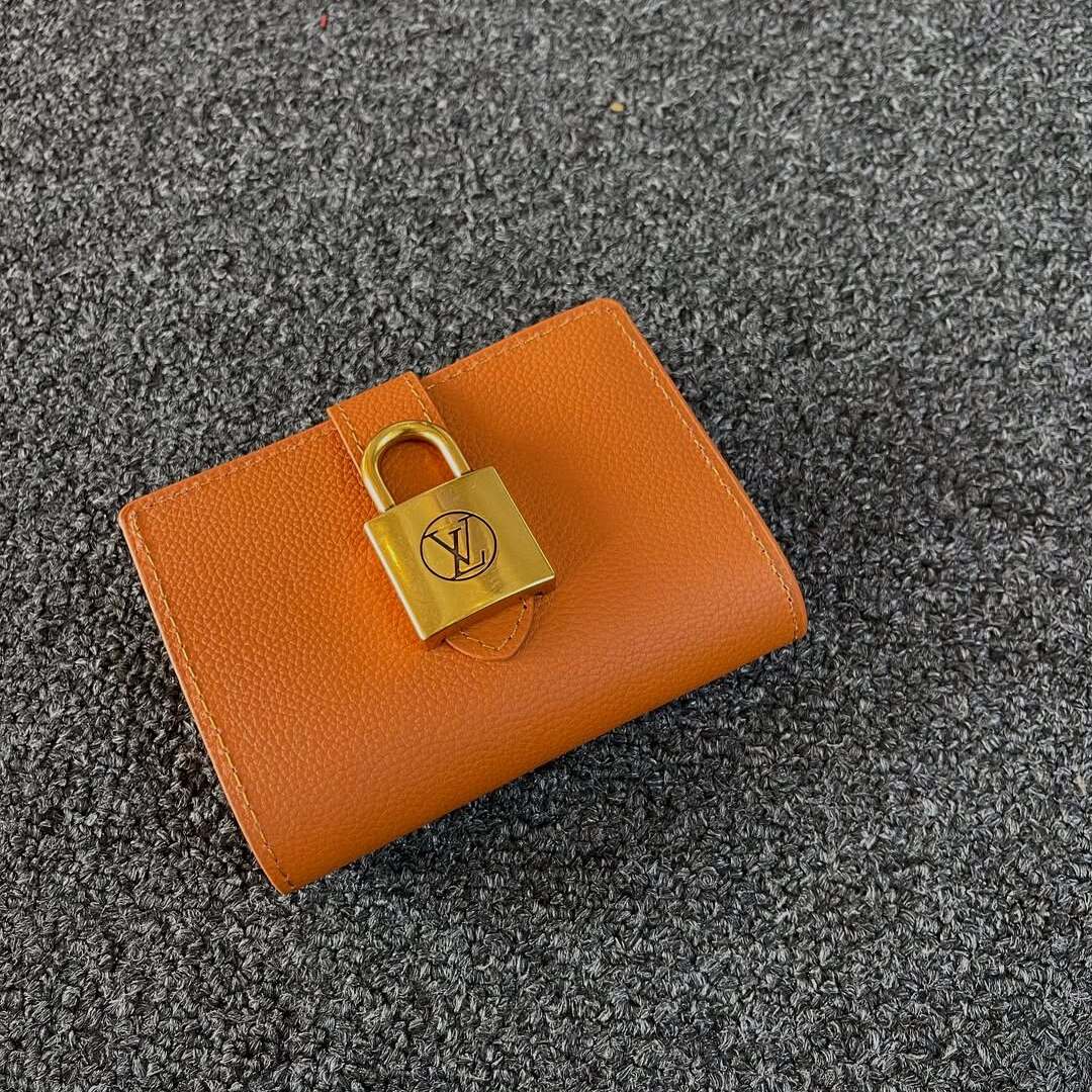 Louis Vuitton Pallas Compact Wallet in Monogram & Clementine