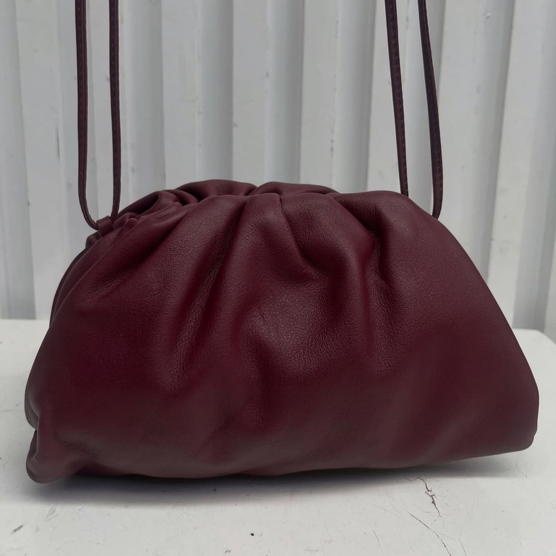 Bottega Veneta Butter Calfskin The Mini Pouch Bordeaux
