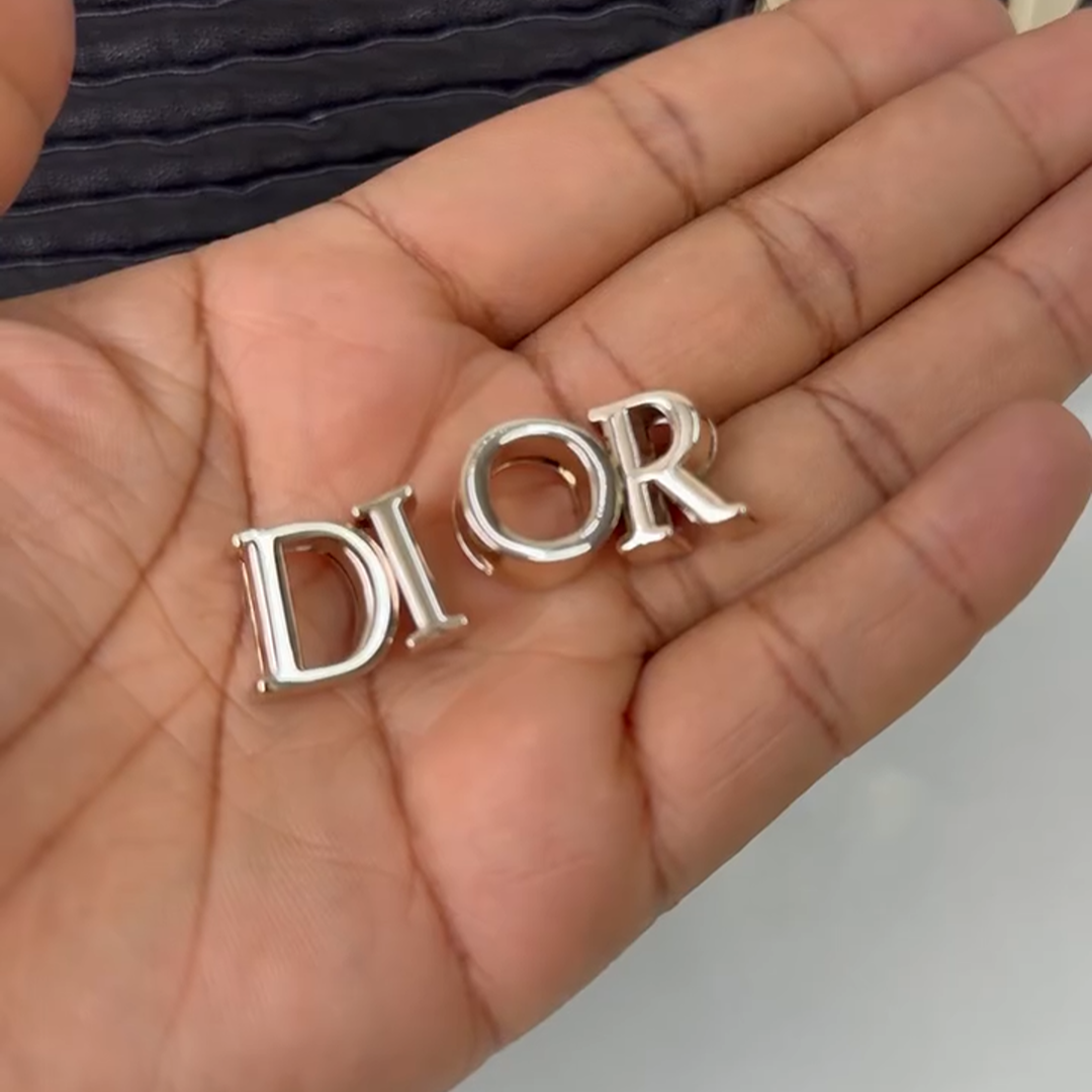 Dior Mini Lady Dior Bag Black Ruched Leather